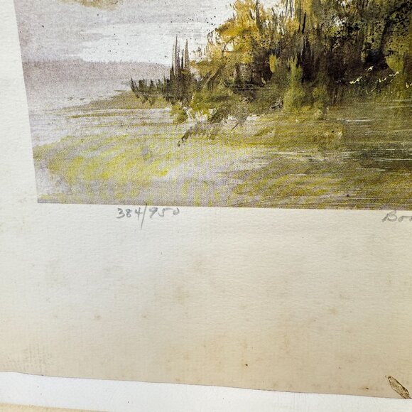 Mary Vincent Bertrand Boat‎ Print Signed Numbered Louisiana Artist - Picture 3 of 14